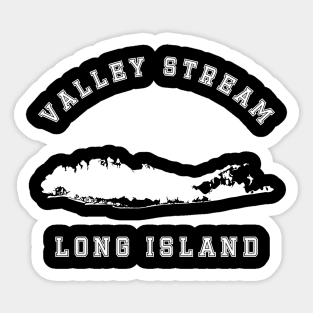 Valley Stream Long Island (Dark Colors) Sticker